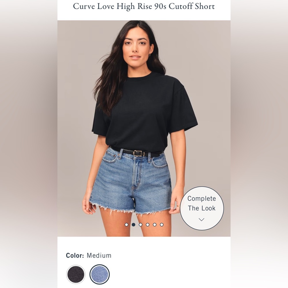 Women’s Abercrombie & Fitch curve love 90s cutoff short
